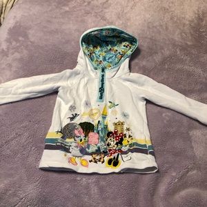 XS Little Girl Disney Half ZIP Pull Over